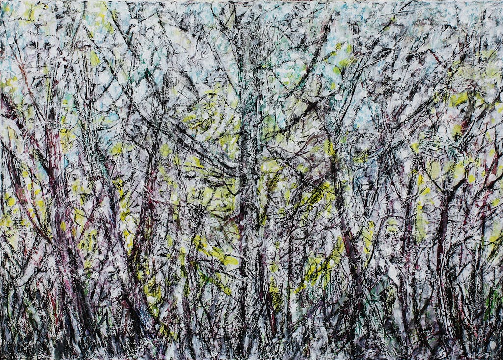 Painting "Spring woods", painted by Elena Birkenwald in 2011