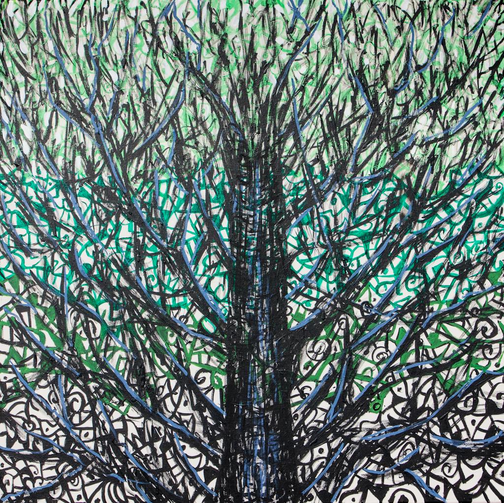 Painting "Tree", painted by Elena Birkenwald in 2012