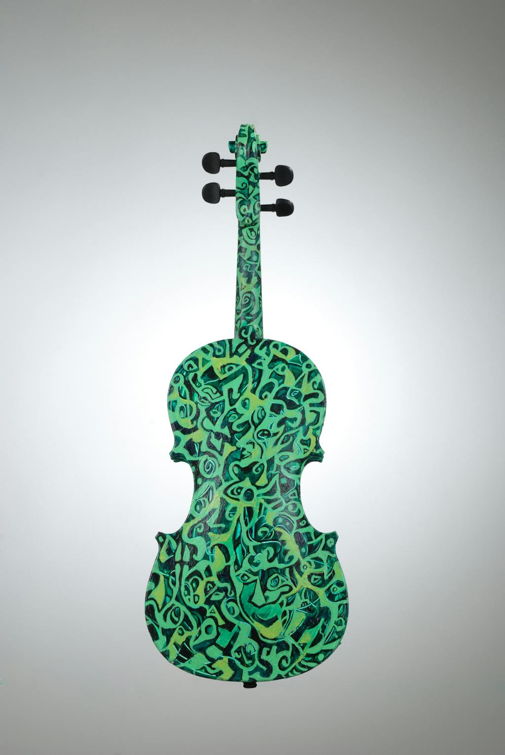 Violin "Summer", painted by Elena Birkenwald in 2007